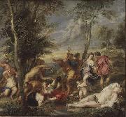 Peter Paul Rubens Bacchanal auf Andros, nach einem Gemalde von Tizian oil painting reproduction